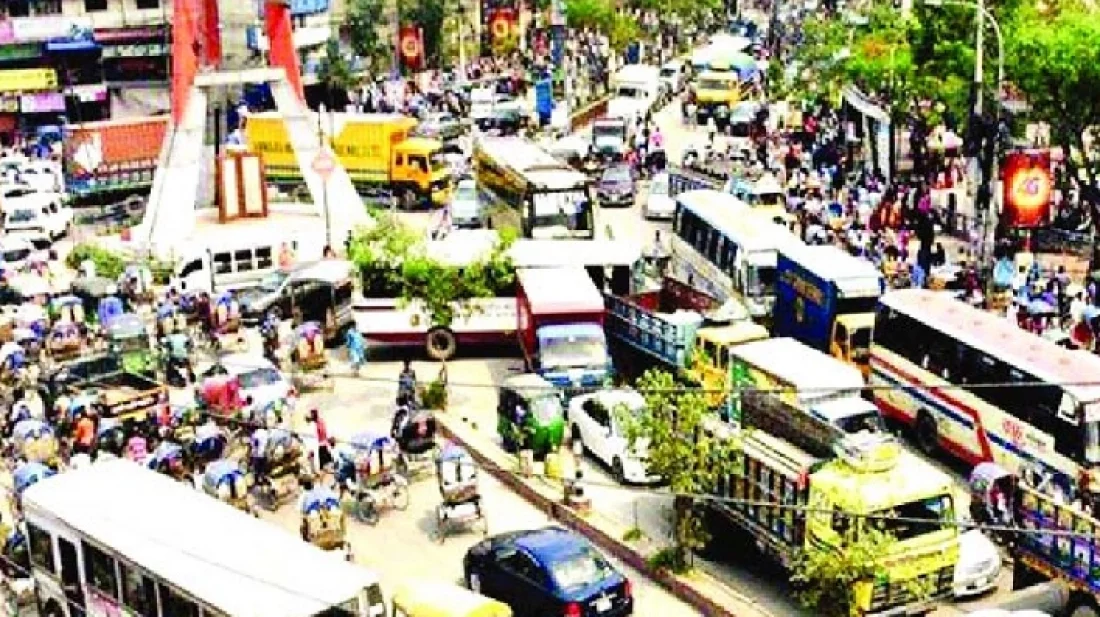 পালটাপালটি অভিযোগ মেয়র ও ট্রাফিক বিভাগের নারায়ণগঞ্জে যানজট স্থবির জীবনযাত্রা