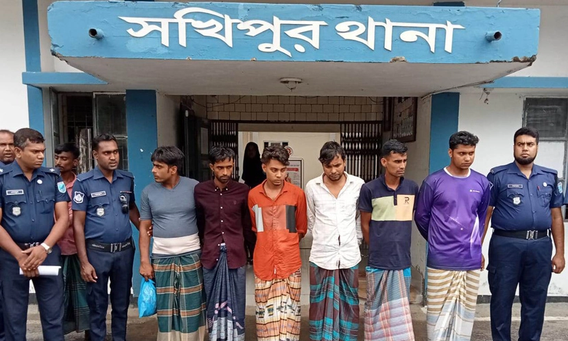 সখীপুর স্বামীকে আটকে স্ত্রীকে সংঘবদ্ধ ধর্ষণের অভিযোগ, গ্রেপ্তার ৬