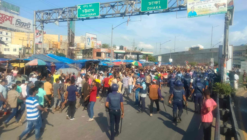 কাঁচপুরে বিএনপি-পুলিশ সংঘর্ষ