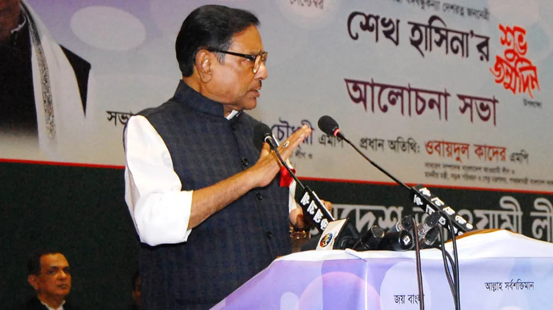 জো বাইডেন হুমকি দিচ্ছেন: ওবায়দুল কাদের।