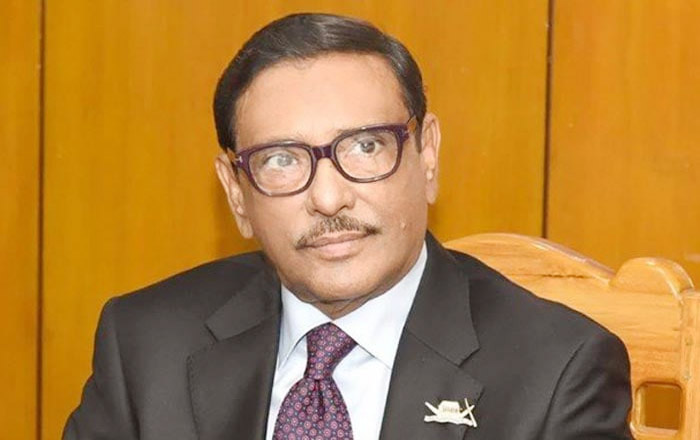 নির্বাচনকে প্রশ্নবিদ্ধ করতে ষড়যন্ত্রে লিপ্ত বিএনপি : ওবায়দুল কাদের