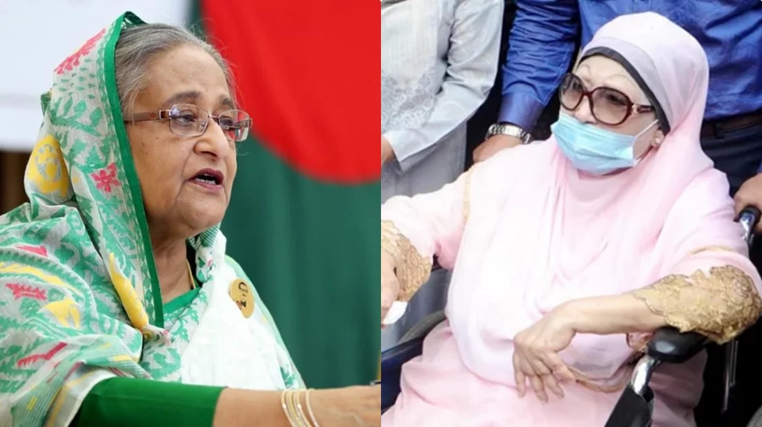 খালেদাকে বিদেশে পাঠানোর বিষয়ে হাসিনা ‘তাকে আবার জেলে যেতে হবে, কোর্টে যেতে হবে’