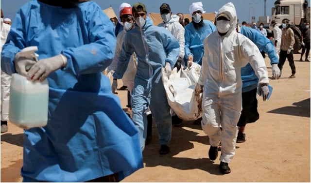 Aid arrives in flood-hit Libya as Derna death toll estimated at 11,300