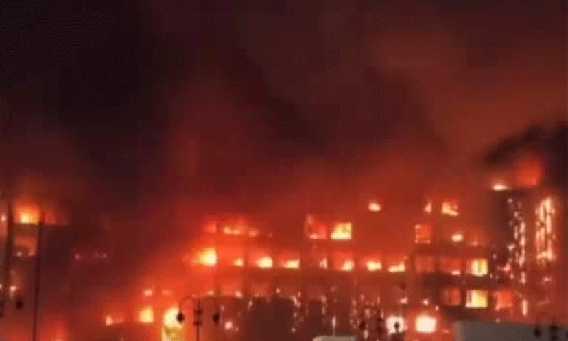 মিশরে পুলিশ কমপ্লেক্সে ভয়াবহ আগুন (ভিডিও)ছে।