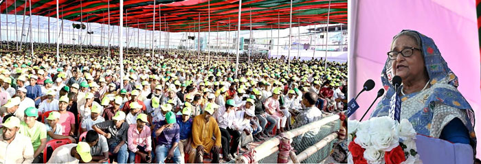উন্নয়নশীল দেশের মর্যাদা বাস্তবায়নে আবারও আওয়ামী লীগকে নির্বাচিত করতে জনগণের প্রতি আহ্বান প্রধানমন্ত্রীর