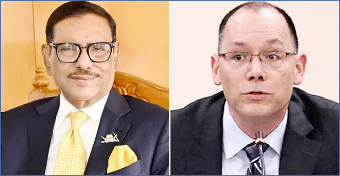 শর্তহীন সংলাপের তাগিদ পিটার হাসের, এখন আর সুযোগ নেই বললেন কাদের