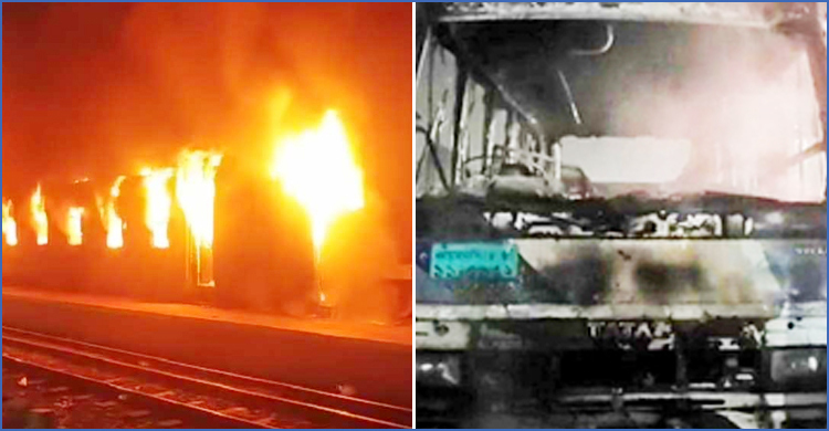তফসিলের পর সারাদেশে ট্রেনসহ ১২ গাড়িতে আগুন