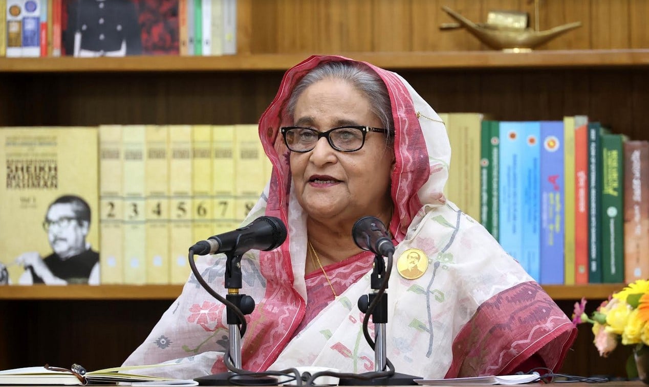 সংবাদ সম্মেলনে প্রধানমন্ত্রীর ভাষণের পূর্ণ বিবরণ