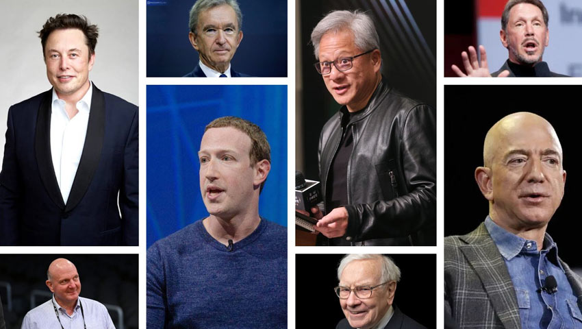 বিশ্বের শীর্ষ ১০ ধনী ব্যক্তি