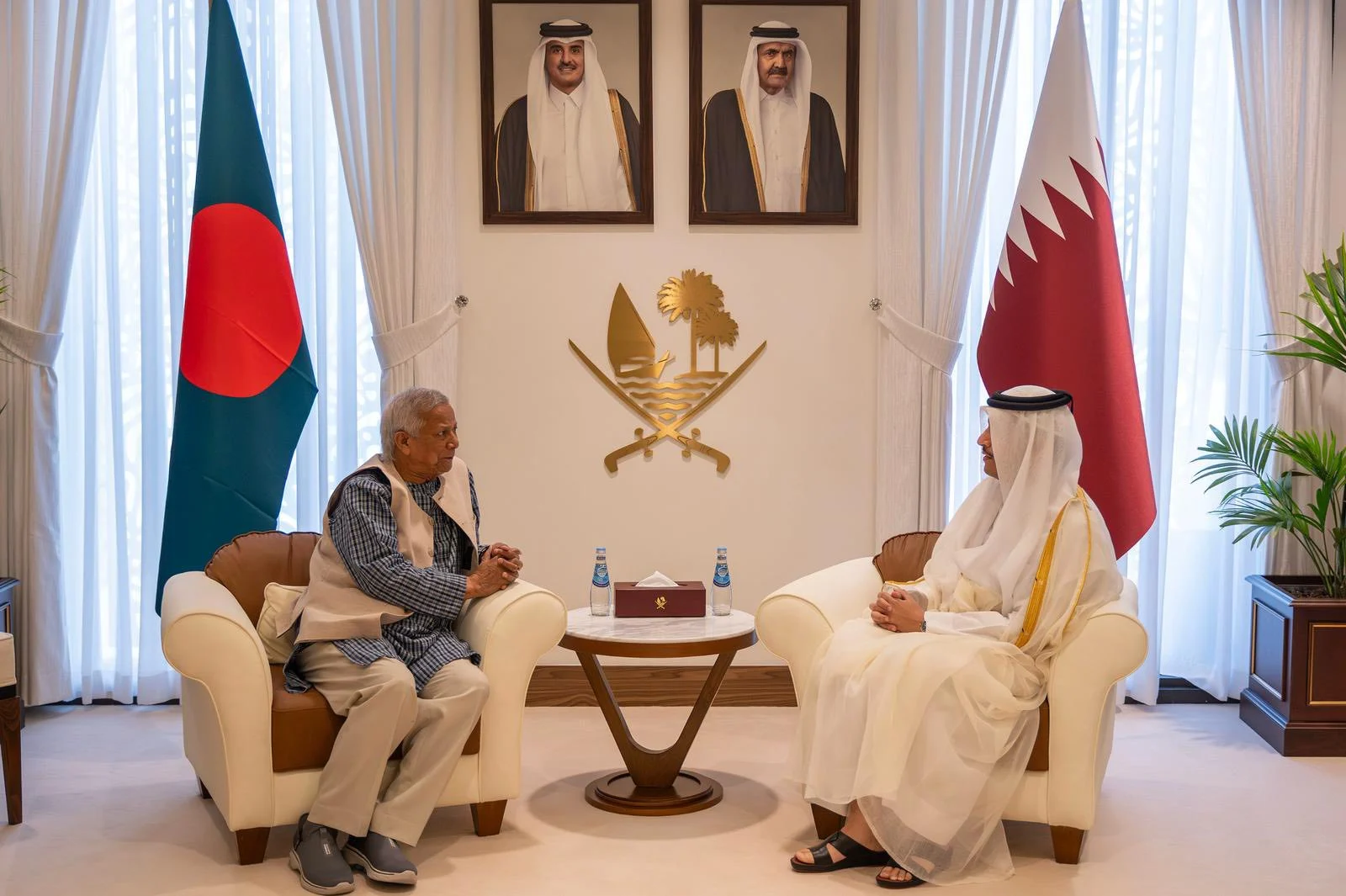 Qatar PM assures Prof Yunus of all supports for rebuilding Bangladesh