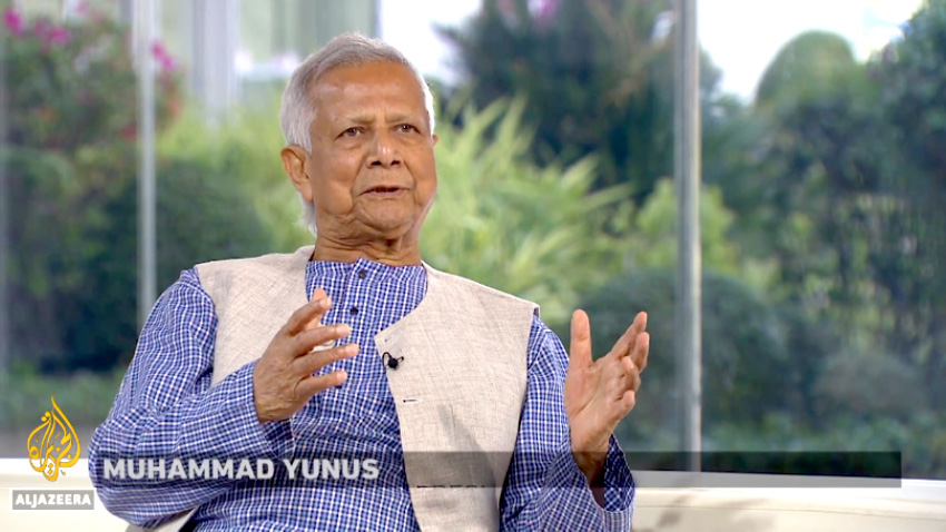 Interim leadership still favored: Prof Yunus tells Al Jazeera