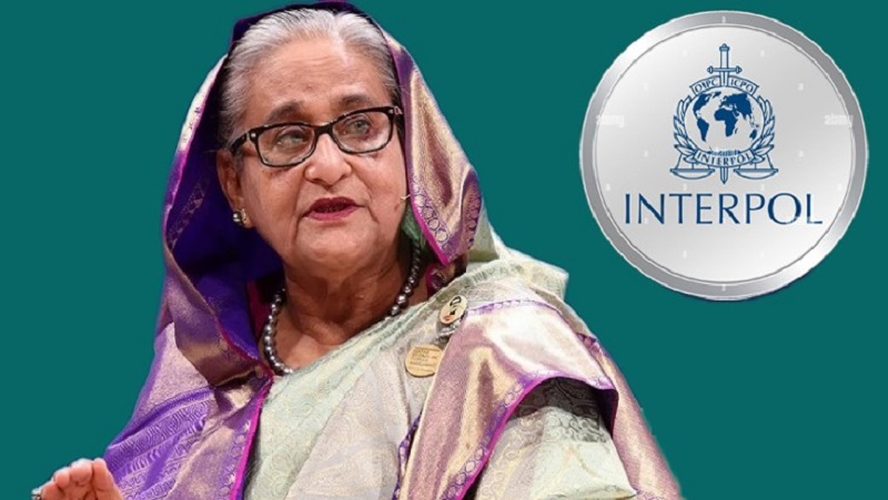 Application submitted for ‘Red Notice’ against Sheikh Hasina