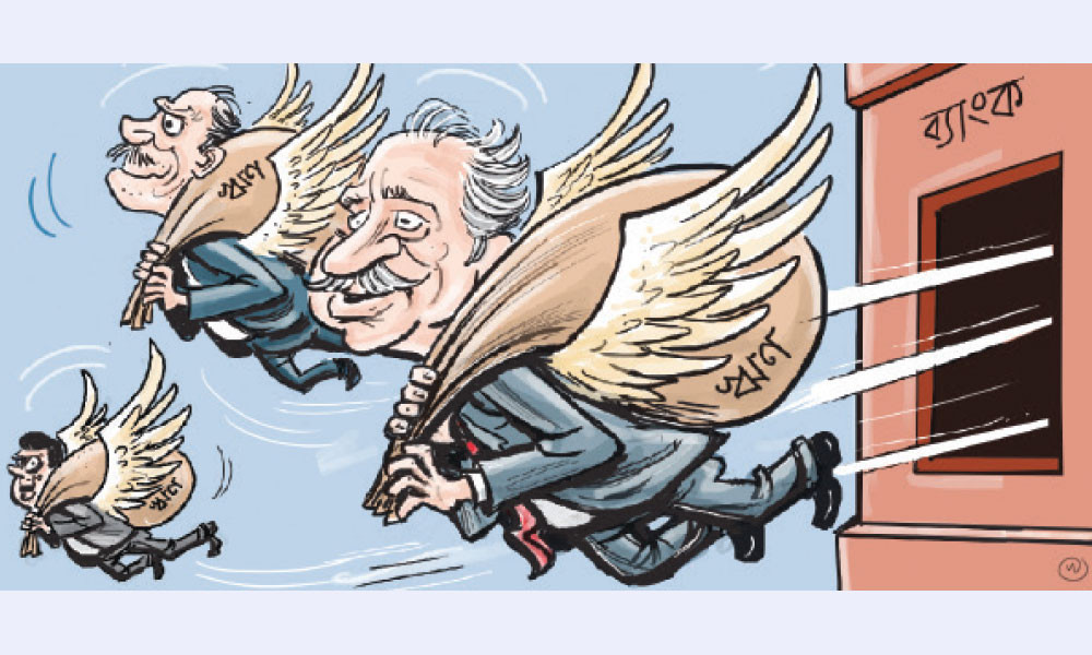 নামে-বেনামে টাকা লোপাট রাক্ষুসে ব্যাংক পরিচালকরা অধরা লুট আড়াই লাখ কোটি টাকা কেলেঙ্কারির হোতা শতাধিক পরিচালক আট বছরে পরিচালকদের ঋণ বেড়েছে ১৬০ শতাংশ ১৬টি ব্যাংক পরিচালকদের দিয়েছে ৫ হাজার কোটির বেশি টাকা পরিচালকদের রেকর্ড ২৭ হাজার কোটি টাকা দিয়ে শীর্ষে ইসলামী ব্যাংক