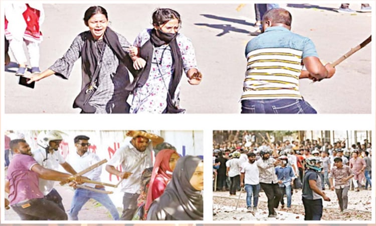 ১৫ জুলাই : কোটা সংস্কার আন্দোলনে ছাত্রলীগের হামলা, রণক্ষেত্র ঢাবি