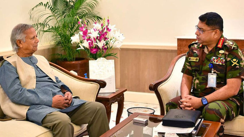 CA Yunus, Army Chief discuss military support to civil administration ahead of polls