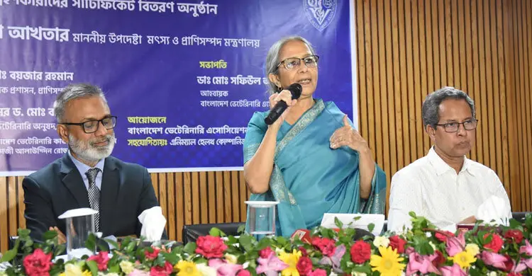 প্রাণী সুস্থ থাকলে মানুষও থাকবে নিরাপদ: মৎস্য ও প্রাণিসম্পদ উপদেষ্টা ফরিদা আখতার