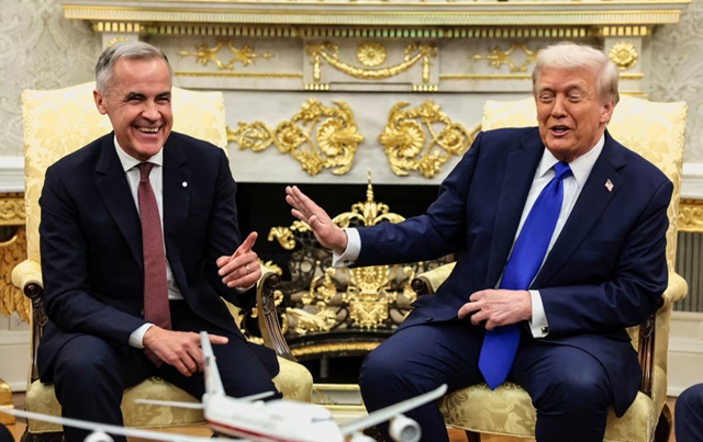 Trump talks up Canada trade deal chances with ‘world-class’ Carney