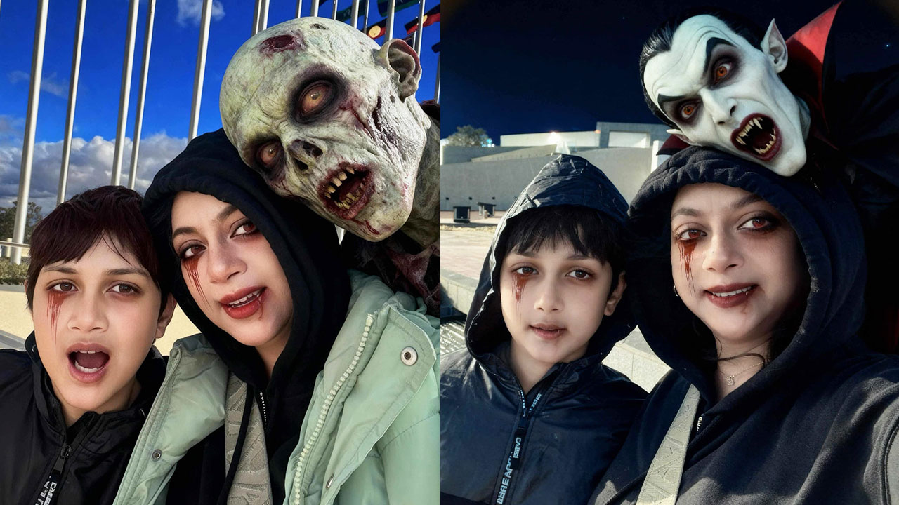 শাবনূর ও ছেলে অস্ট্রেলিয়ায় উদযাপন করলেন হ্যালোইন