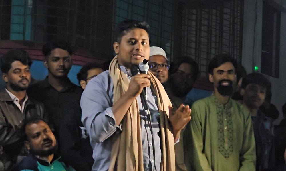 দেবীদ্বারে এনসিপির গণসংযোগ কর্মসূচিতে হাসনাত আব্দুল্লাহের বক্তব্য