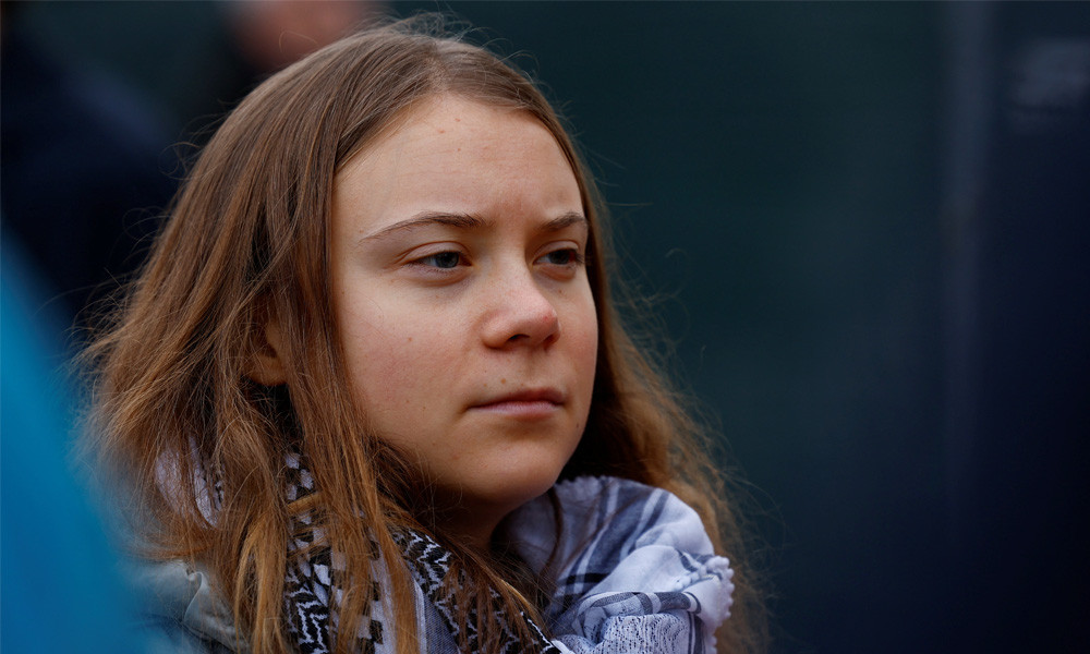 গ্রেটা থুনবার্গ লন্ডনে প্যালেস্টাইন সমর্থন বিক্ষোভে গ্রেপ্তার